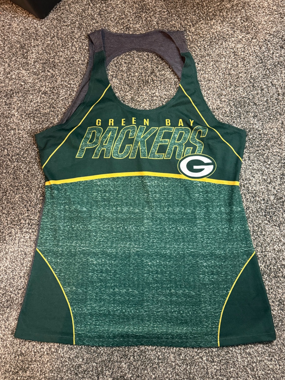 🏈NFL Green Bay Packers🏈Green & Yellow Racerback tank